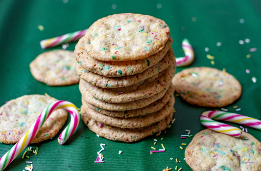 Glutenfreie bunte Streusel Cookies