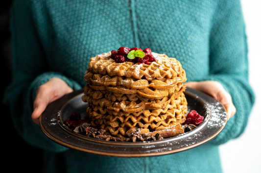 Glutenfreie Weihnachtswaffeln