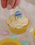glutenfreie Oster-Vanille-Cupcakes