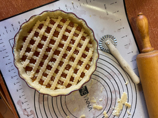 Glutenfreie Crostata – Mürbeteig-Kuchen mit Marmelade