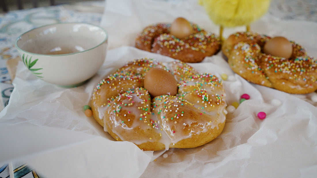 glutenfreier italienischer Osterkranz - Sguta
