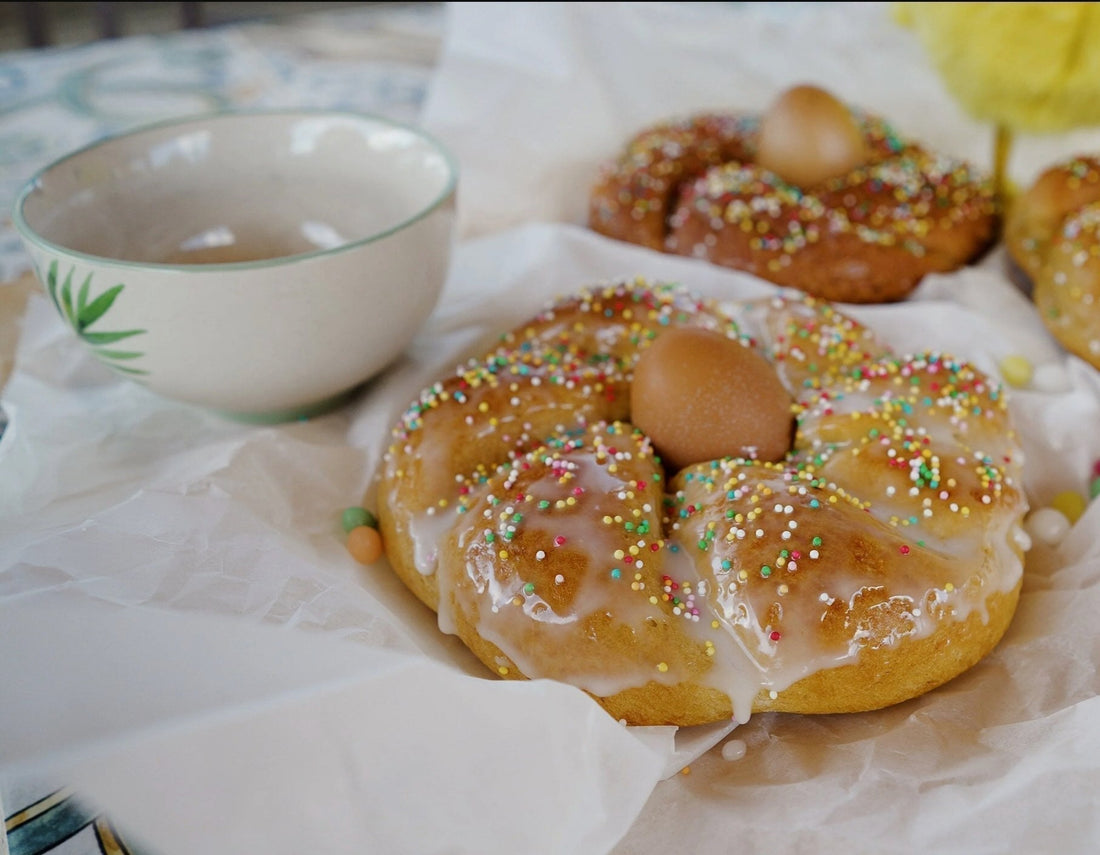 Glutenfreier italienischer Osterkranz
