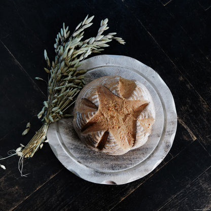 gluten-free farmer's bread - organic baking mix with sourdough and caraway